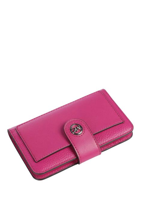Michael Kors Charm Portafoglio pelle di vacchetta grana pink Michael Kors | 32S4S0KF6L542
